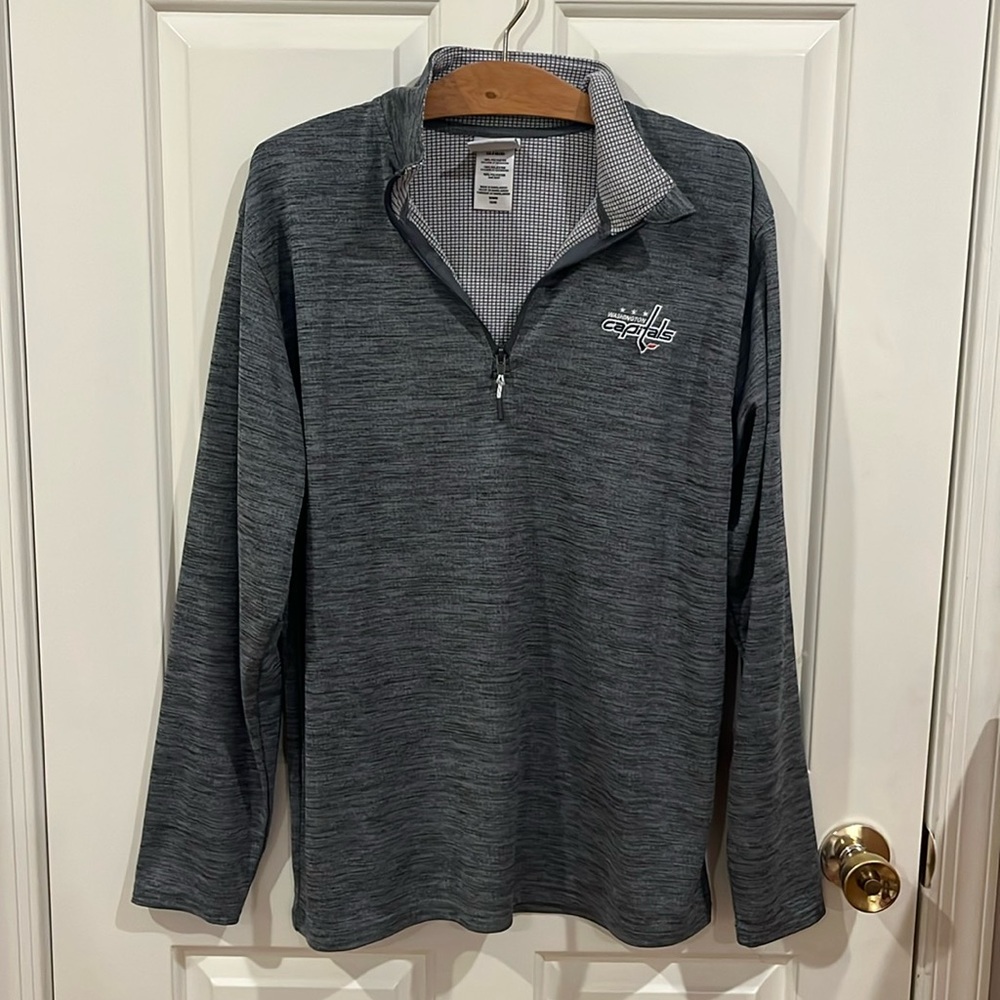 Heather Gray Capitals Athletic Quarter Zip